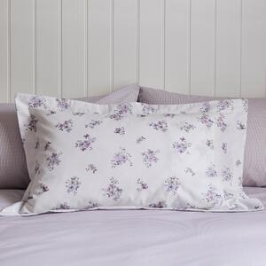 Hailey Ditsy Mauve Oxford Pillowcase White/Purple