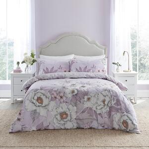Fareham Floral Duvet Cover & Pillowcase Set Purple