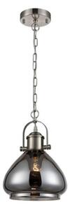 PH198 Ceiling Pendant In Satin Nickel And Smoked Glass - Dia: 220mm