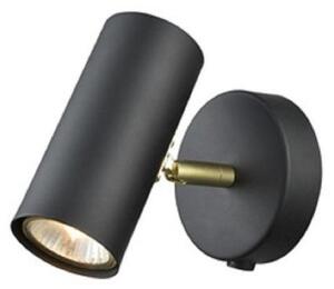 F2402-1 1 Light Wall Light In Black And Gold