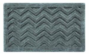 Homescapes Grey Super Absorbent Thick Pile Chevron Non Slip Bath Mat