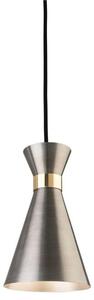 Firstlight 7680AS Ohio 1 Light Ceiling Pendant In Antique Silver With Brass
