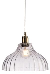 Firstlight 7648AB Victory 1 Light Ceiling Pendant In Antique Brass - Dia: 280mm