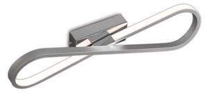M5983 Bucle LED Linear Semi Flush Ceiling/Wall Light In Silver