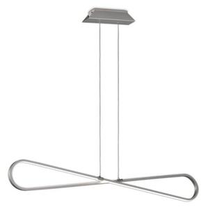 M5870 Bucle LED Linear Ceiling Pendant Light In Silver