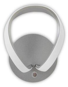 M4993 Knot Dimmable LED Wall Light In Silver And White