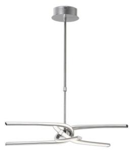 M4992 Knot 3+3 Light LED Telescopic Convertible Dimmable Ceiling Light In Silver And Chrome