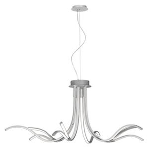M6106 Corinto LED 10 Light Ceiling Pendant/Semi Flush Light In Silver/Chrome