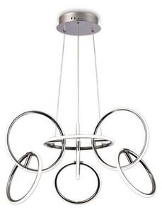 M5751 Aros 7 Light LED Pendant Light In Chrome/White
