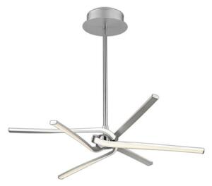 M4991 Knot 3+3 Light LED Telescopic Convertible Ceiling Light In Silver And Chrome