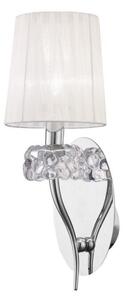 Mantra M4635/S Loewe 1 Light Switched Wall Light With Shade In Chrome