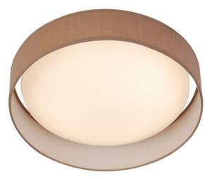 Searchlight 9371-50BR Gianna Flush Ceiling Light In Brown - Dia: 500mm