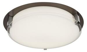 Searchlight 4911-30BR Edinburgh Flush Ceiling Light In Brown And Clear Glass