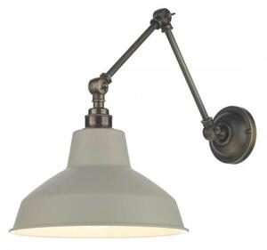 David Hunt Lighting HOX0775+DEX1902 Hoxton 1 Light Ceiling Or Wall Light In Brass With Pebble Shade