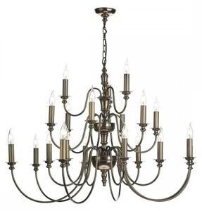 David Hunt Lighting DIC2163 Dickens 21 Light Ceiling Pendant In Bonze - Fitting Only