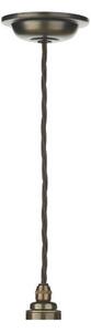 David Hunt Lighting DUX6575+VID8608 Duxford 1 Light Ceiling Pendant In Bronze With Clear Glass Shade