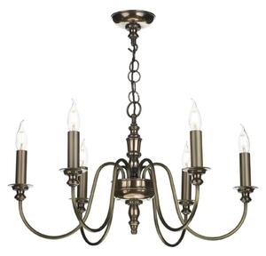 David Hunt Lighting DIC0663 Dickens 6 Light Ceiling Pendant In Bronze - Fitting Only