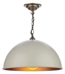 David Hunt Lighting EAL0199 Ealing 1 Light Small Ceiling Pendant In Cream - Dia: 420mm