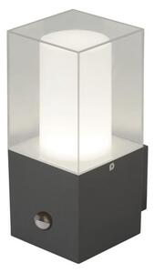 Searchlight 2581GY LED Outdoor Wall Light In Grey With Polycarbonate Shade