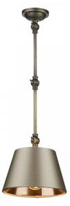 David Hunt Lighting HOX0775+EMP2018-BZ Hoxton 1 Light Ceiling Or Wall Light In Brass With Cream Shade