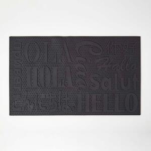 Black PVC Welcome Door Mat