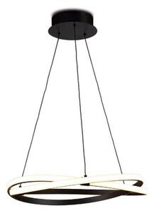 M5810 Infinity Dimmable LED Medium Ceiling Pendant Light In Brown Oxide And White
