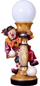 Electrical lamp clown with bow