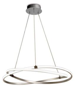 M5726 Infinity Dimmable LED Large Ceiling Pendant Light In Silver And White