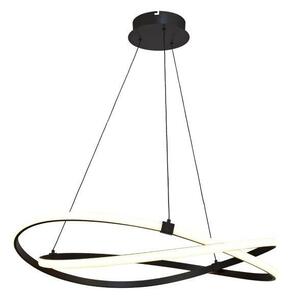 M5811 Infinity Dimmable LED Large Ceiling Pendant Light In Brown Oxide And White