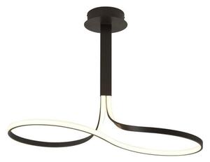 M5707 Nur LED Tall Loop Semi Flush Dimmable Ceiling Light In Brown Oxide