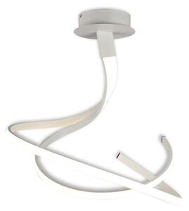 M6001 Nur LED Double Spiral Semi Flush Dimmable Ceiling Light In White