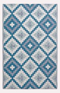 Homescapes Waterproof Blue Outdoor Rug Geometric Aztec 120 x 180 cm