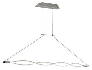 Mantra M4860 Sahara LED Linear Ceiling Pendant In Silver And Chrome