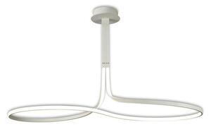 M6006 Nur XL LED Loop Semi Flush Ceiling Light In White