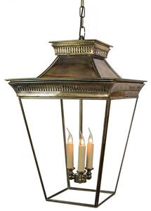 492A Large Pagoda 3 Light Exterior Hanging Light - product_finish:Antique
