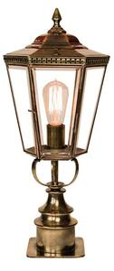Chelsea 433SP Traditional Solid Brass Short Pillar Lamp - product_finish:Light Antique