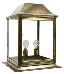 Strathmore 464B Solid Brass 2 Light Exterior Medium Gate Lantern - product_finish:Polished Brass