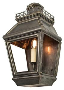 503 Chateau 1 Light Exterior Solid Brass Wall Light - product_finish:Antique