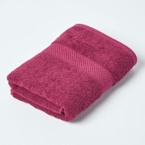 Homescapes Burgundy Guest Towel 100% Turkish Cotton