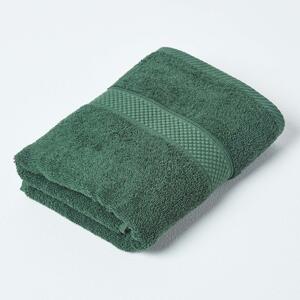 Homescapes Dark Green Guest Towel 100% Turkish Cotton