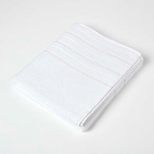 Homescapes White Glitter Bath Sheet 100% Turkish Cotton