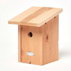 Homescapes Real Wood Blue Tit Bird Box Bird House Feeder