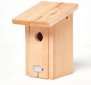 Homescapes Real Wood Winter Wren Bird Box Bird House Feeder