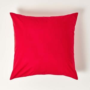 Red European Egyptian Cotton Pillowcase 200 TC, 60 x 60 cm