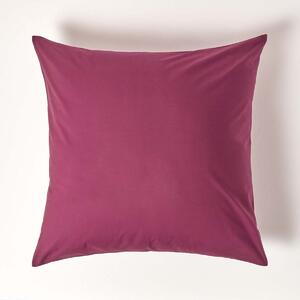 Plum European Egyptian Cotton Pillowcase 200 TC, 60 x 60 cm