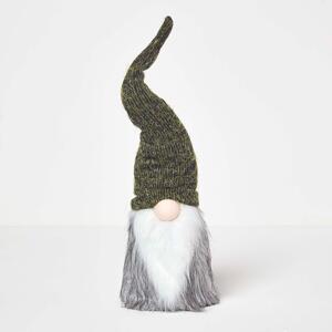 Homescapes 47cm Tall Christmas Gonk Gnome with Green Hat