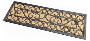 Scroll Rubber and Coir Doormat