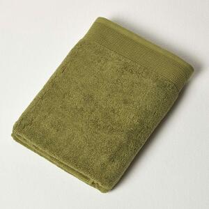 Homescapes 700 GSM Luxury 100% Cotton Moss Green Bath Towel