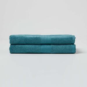 Homescapes Teal Luxury Set of 2 Bath Towels 500 GSM Egyptian Cotton