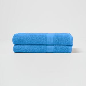 Homescapes Cobalt Blue Bath Towel Set of 2 Turkish Cotton